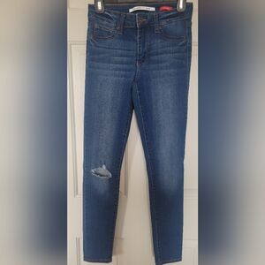 Celebrity Pink Distressed Blue Skinny Jeans